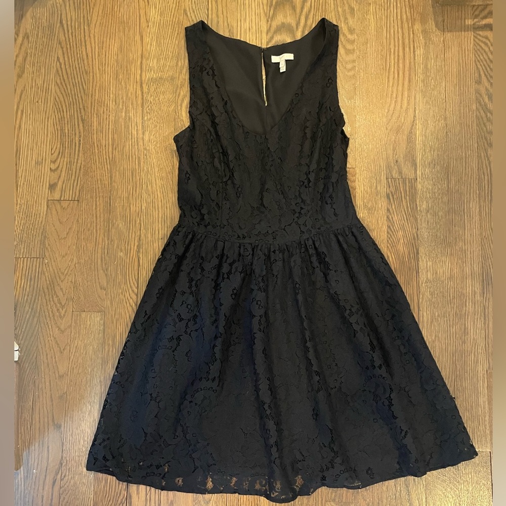 Joie Black Lace Mini Dress Size S